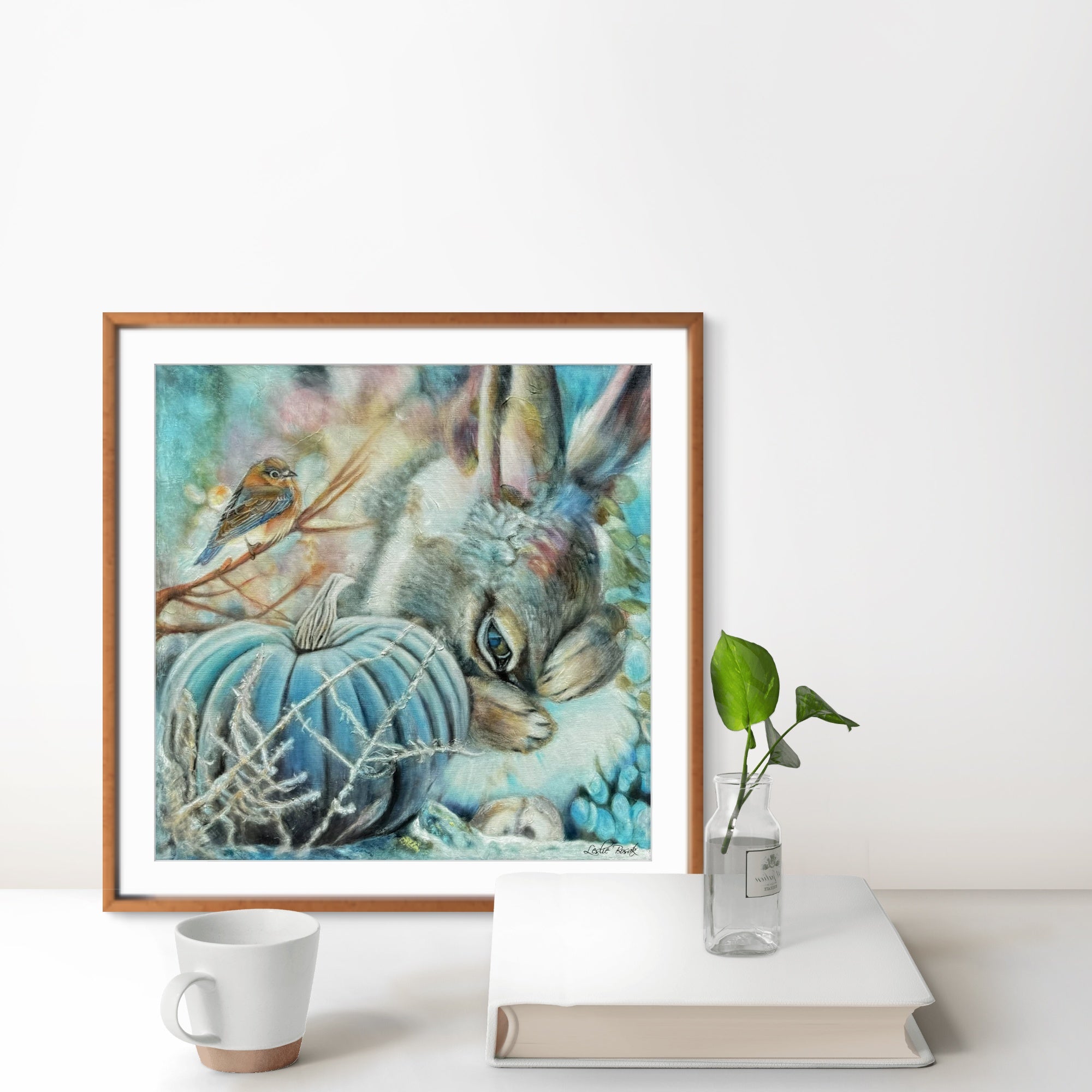 Brave Rabbit Portrait Print - I See You