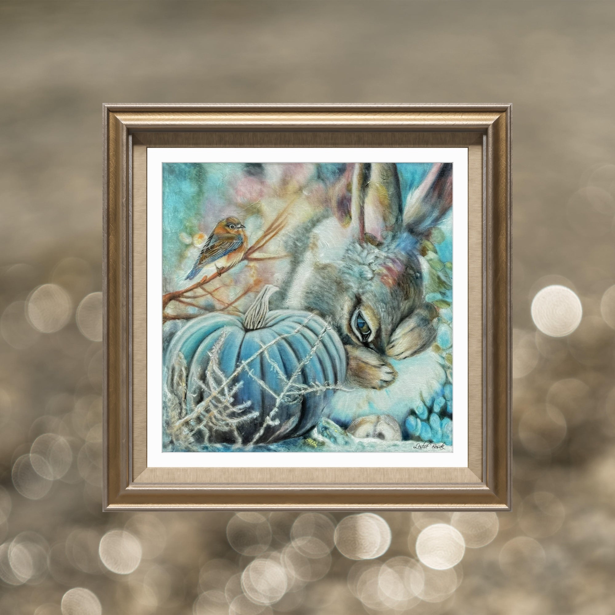 Brave Rabbit Portrait Print - I See You