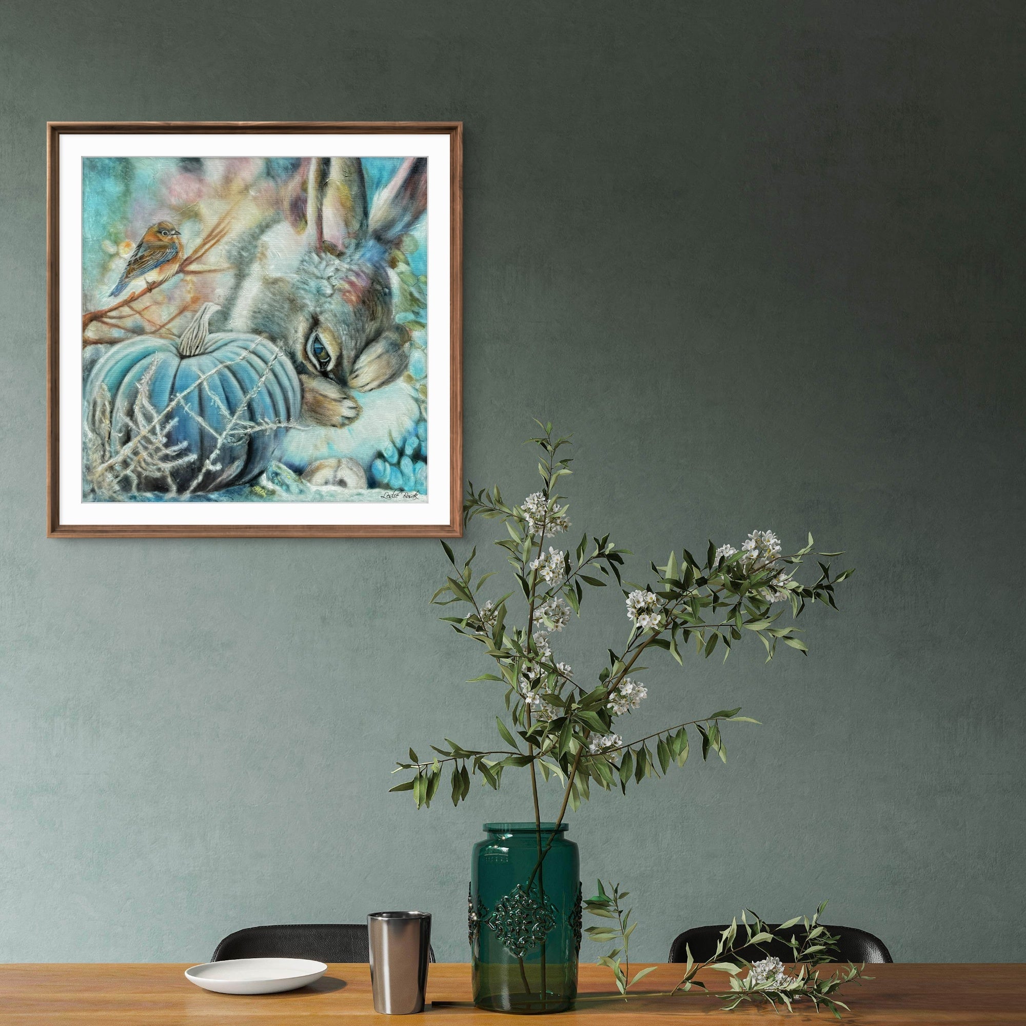 Brave Rabbit Portrait Print - I See You