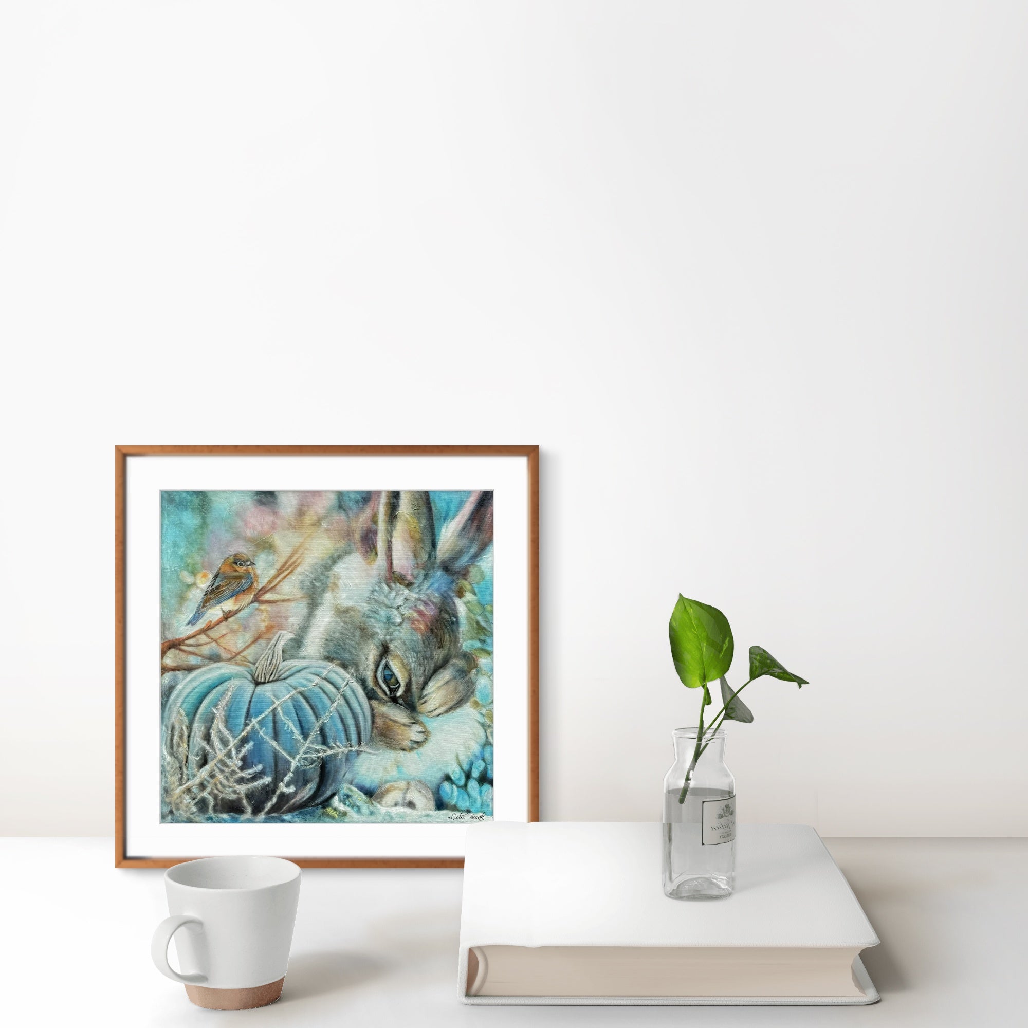 Brave Rabbit Portrait Print - I See You