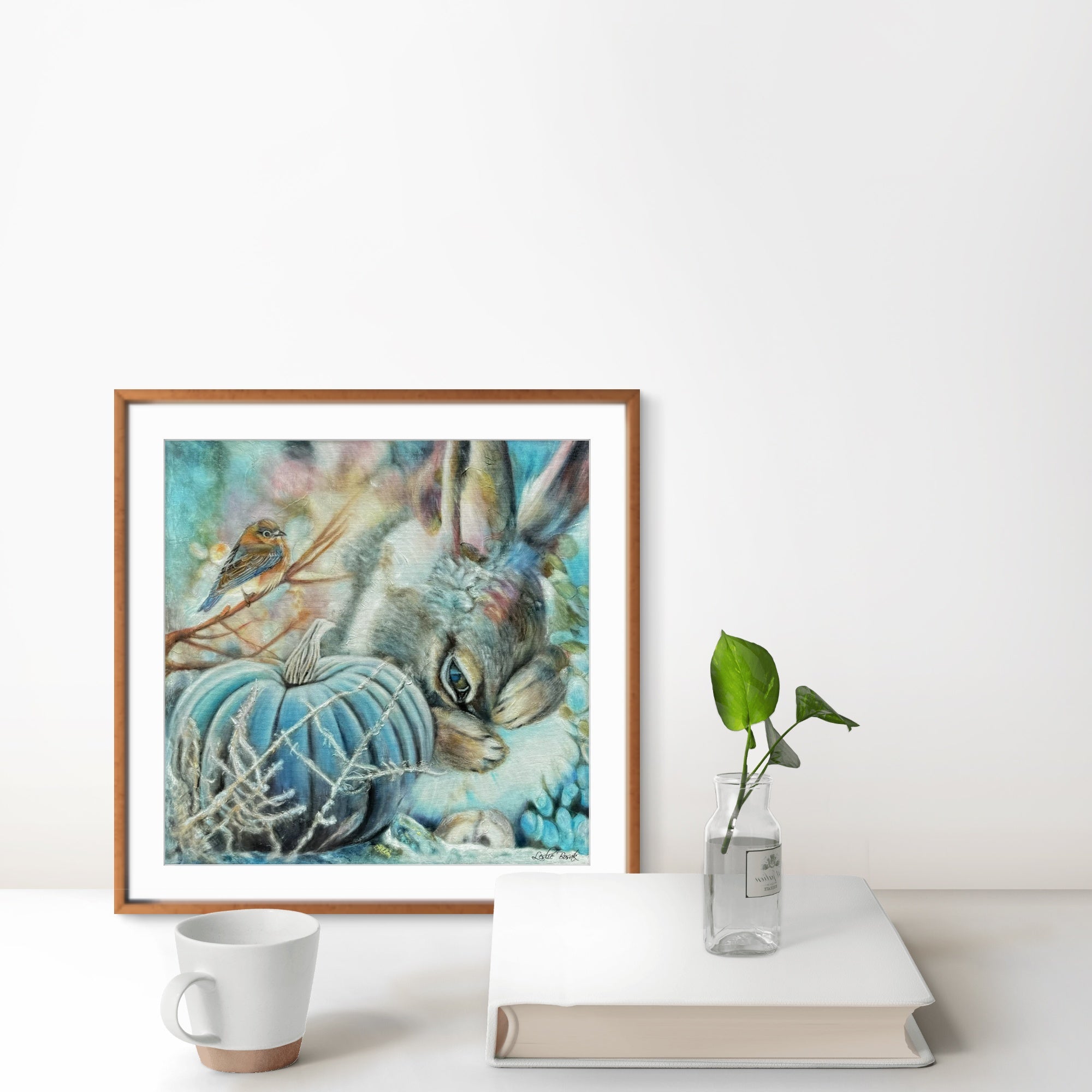 Brave Rabbit Portrait Print - I See You