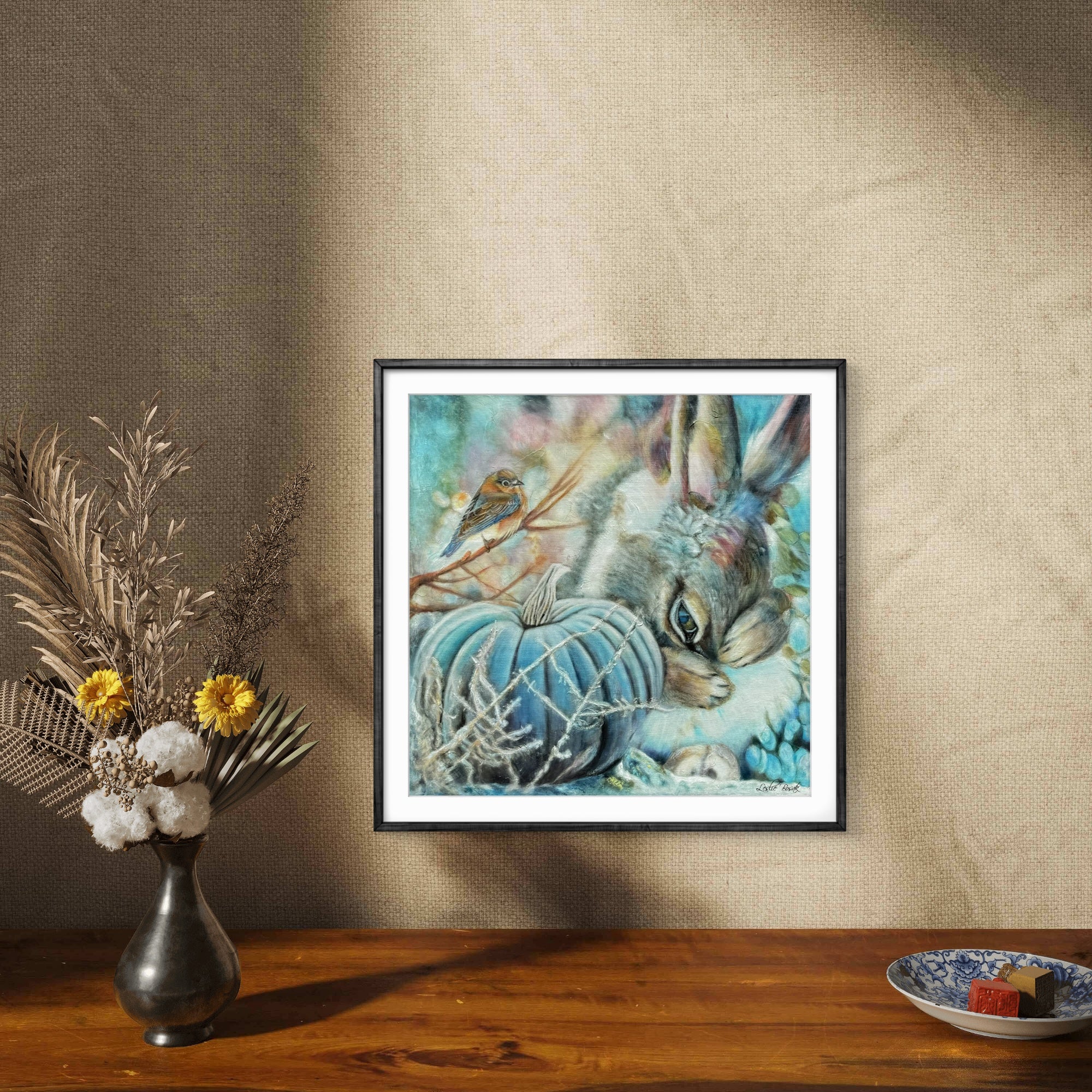 Brave Rabbit Portrait Print - I See You