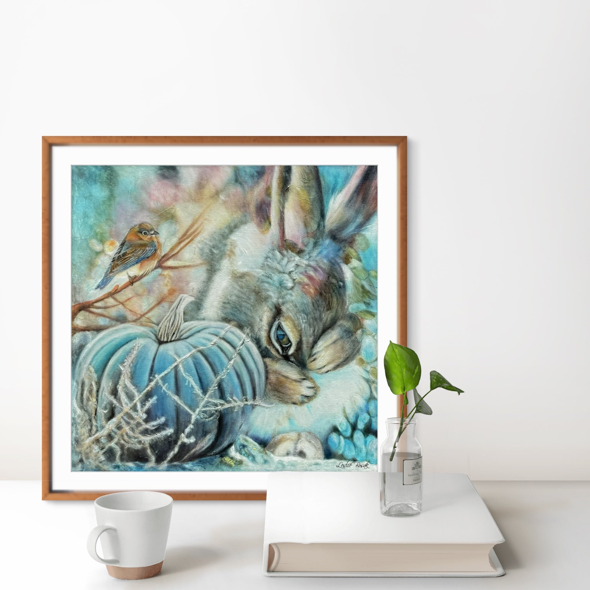 Brave Rabbit Portrait Print - I See You